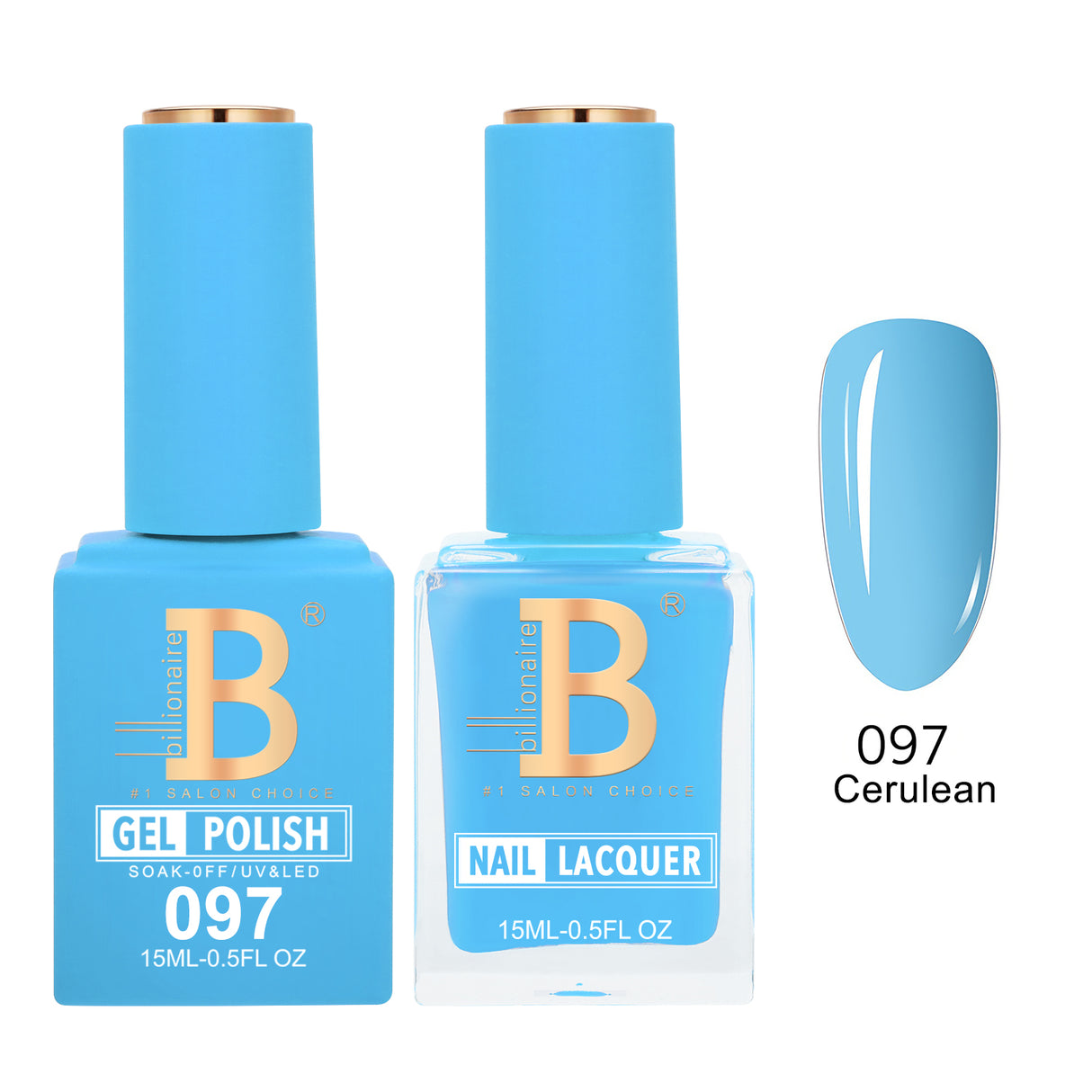 BILLIONAIRE | GEL & LACQUER | IMPERIAL 097 - CERULEAN