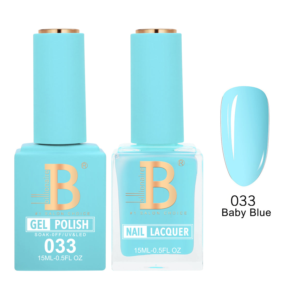 BILLIONAIRE | GEL & LACQUER | IMPERIAL 033 - BABY BLUE