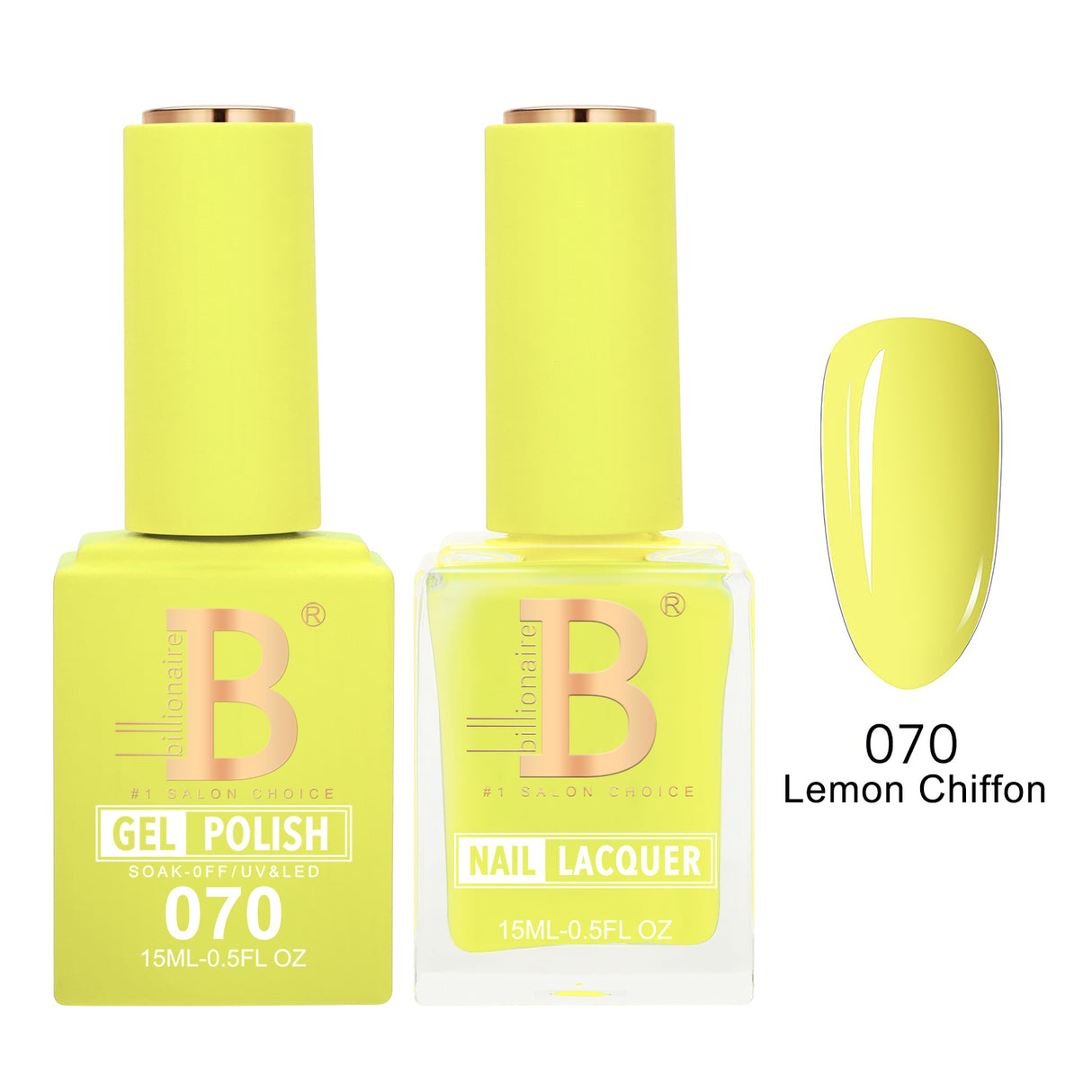 BILLIONAIRE | GEL & LACQUER | IMPERIAL 070 - LEMON CHIFFON
