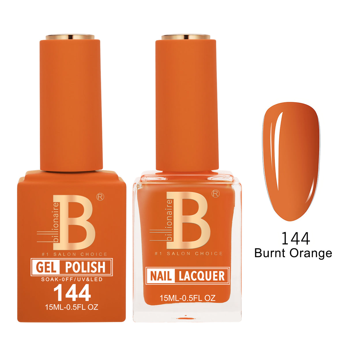 BILLIONAIRE | GEL & LACQUER | IMPERIAL 144 - BURNT ORANGE