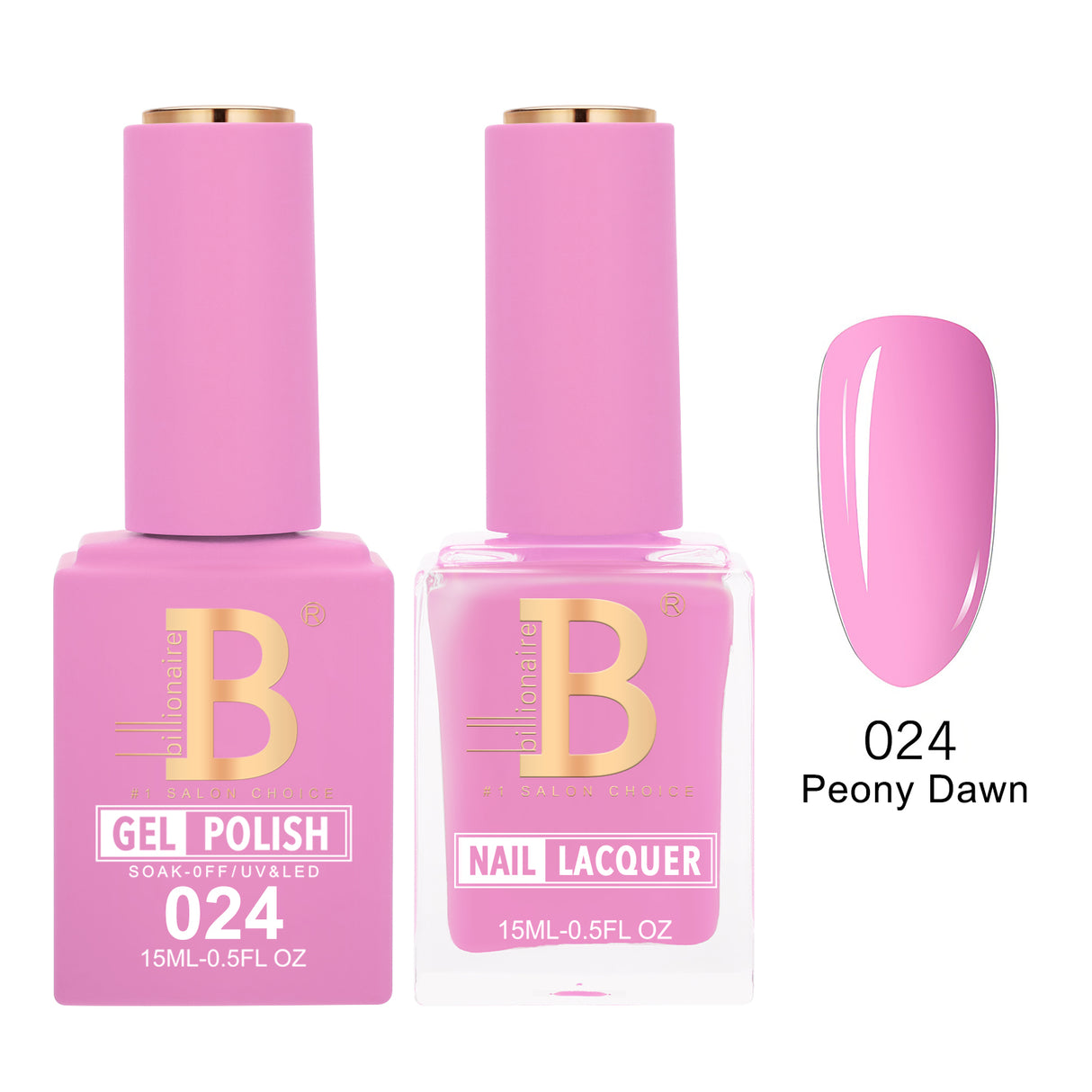 BILLIONAIRE | GEL & LACQUER | IMPERIAL 024 - PEONY DAWN
