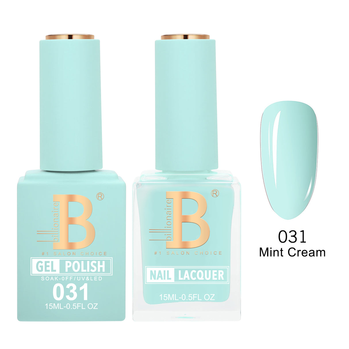 BILLIONAIRE | GEL & LACQUER | IMPERIAL 031 - MINT CREAM