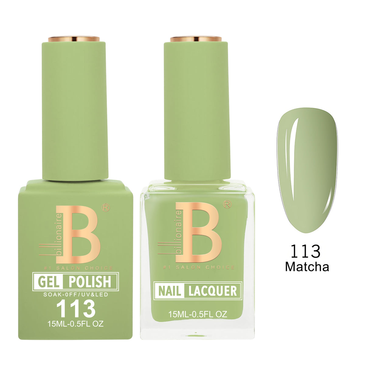 BILLIONAIRE | GEL & LACQUER | IMPERIAL 113 - MATCHA