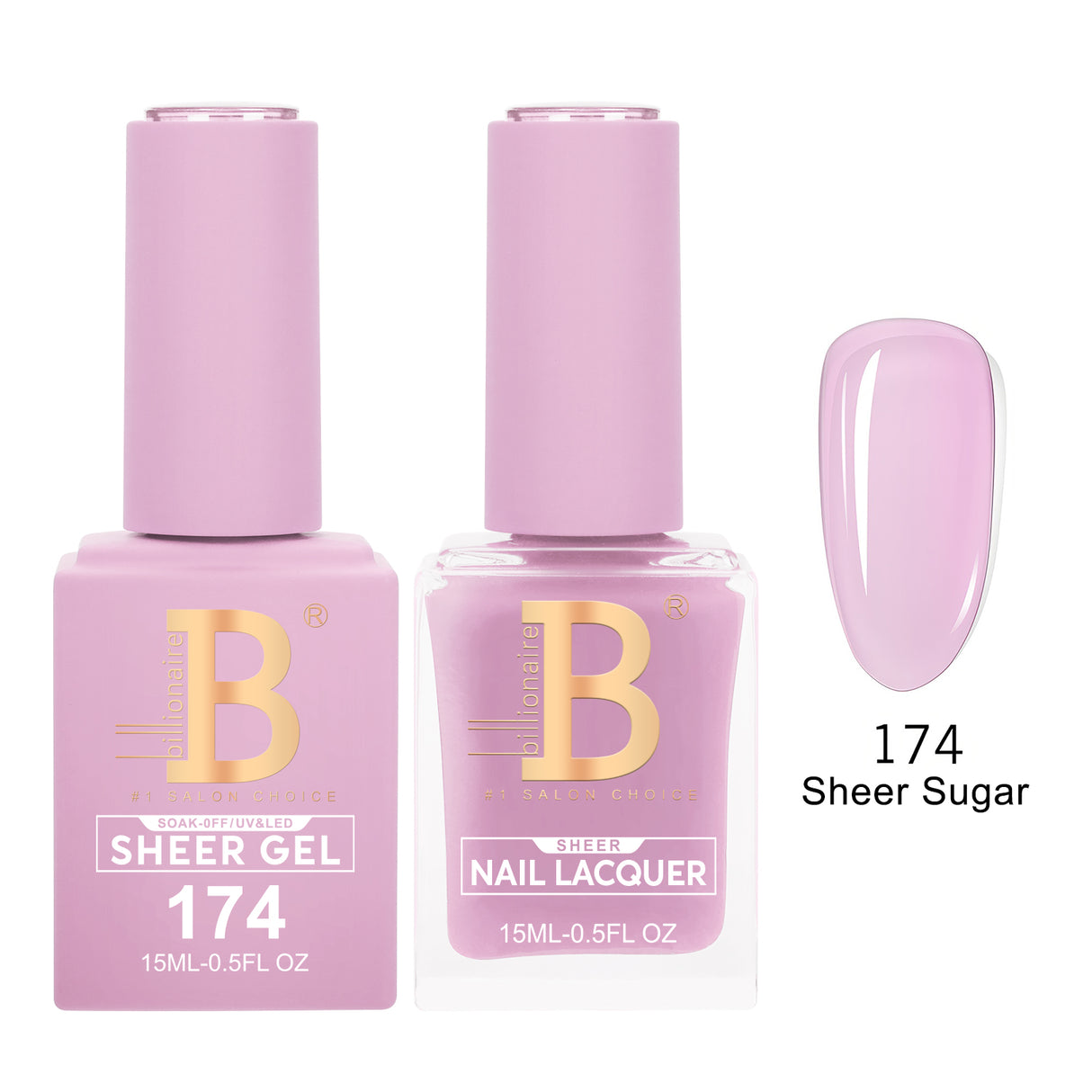 BILLIONAIRE | GEL & LACQUER | IMPERIAL 174 - SHEER SUGAR