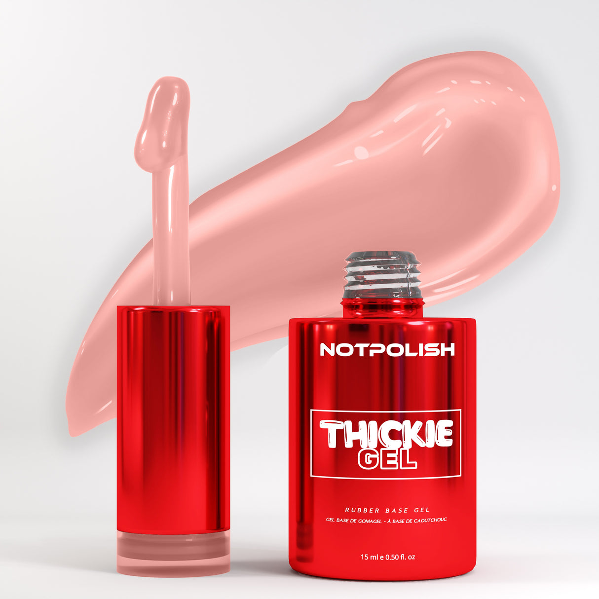 NOT POLISH - THICKIE GEL RUBBER BASE - TG14 BALLERINA - 0.5 OZ