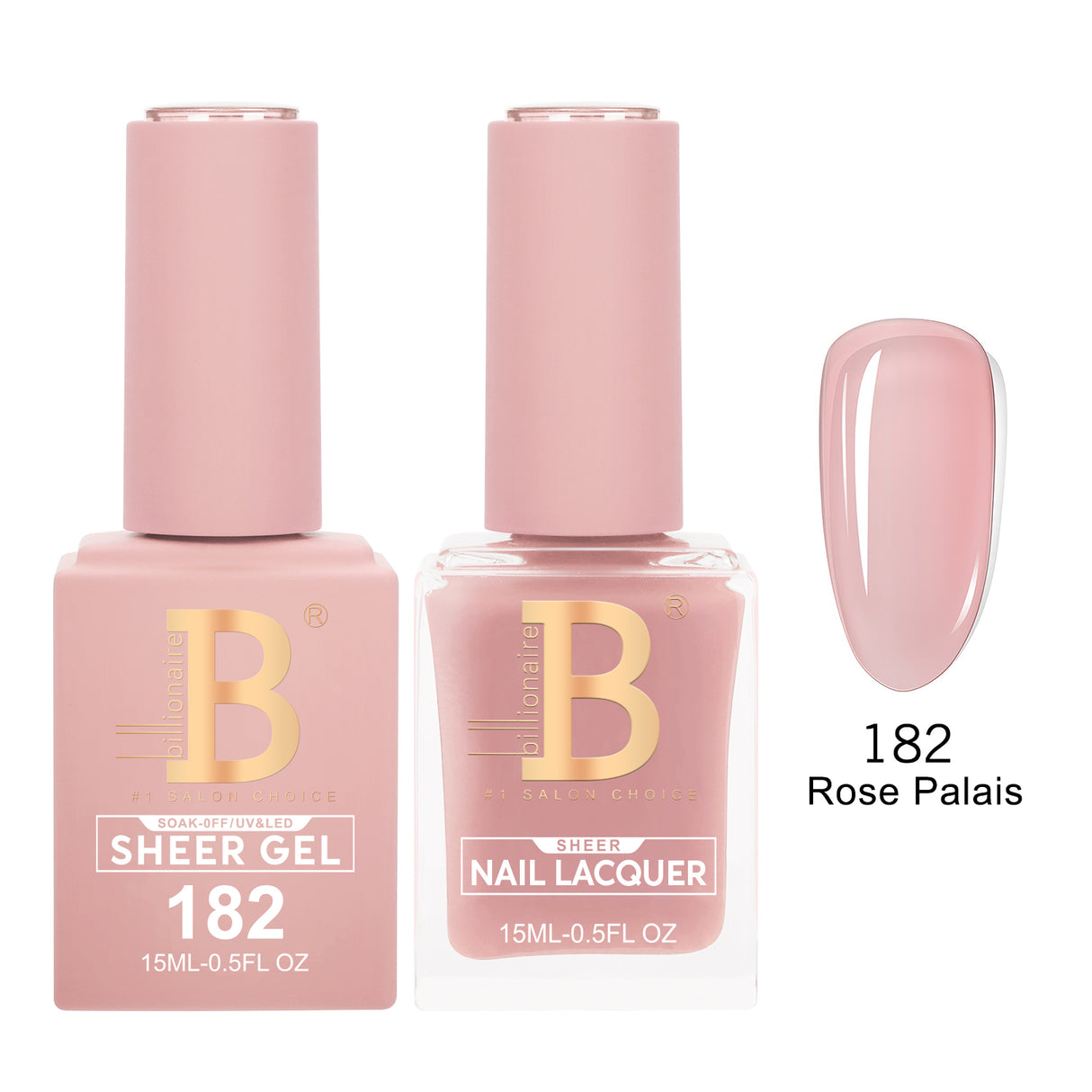 BILLIONAIRE | GEL & LACQUER | IMPERIAL 182 - ROSE PALAIS
