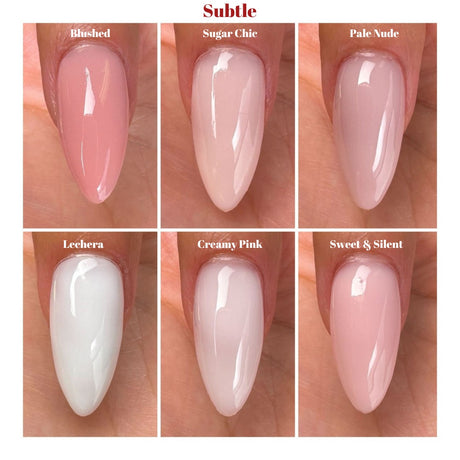 NOT POLISH - THICKIE GEL RUBBER BASE - SET OF 19 COLORS - 0.5 OZ