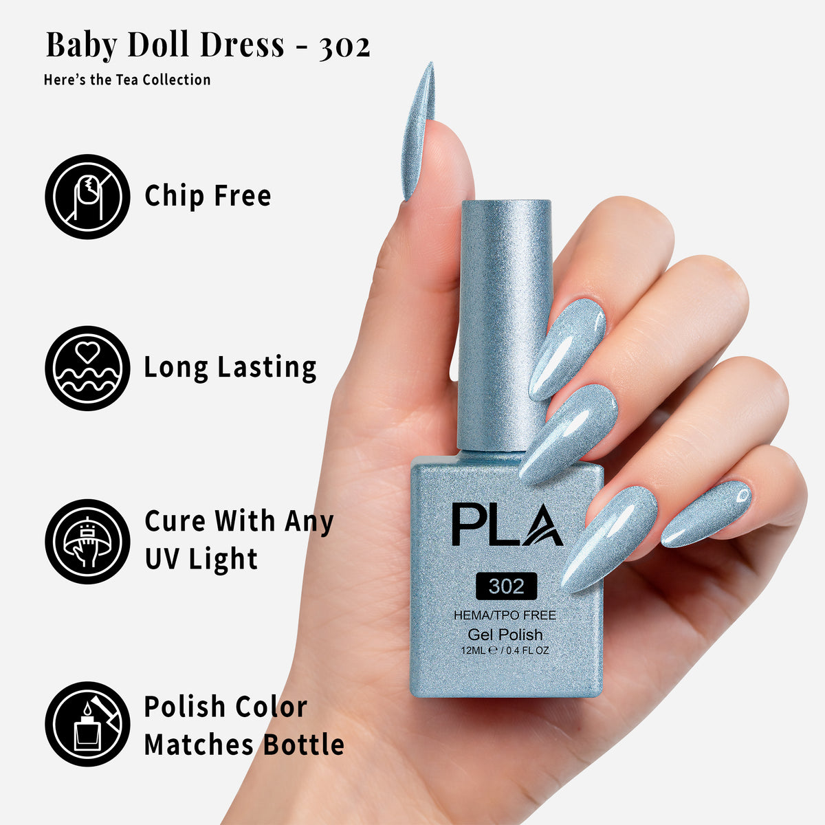 PLA | GEL POLISH | BABY DOLL DRESS - 302