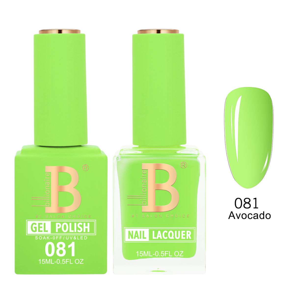 BILLIONAIRE | GEL & LACQUER | IMPERIAL 081 - AVOCADO