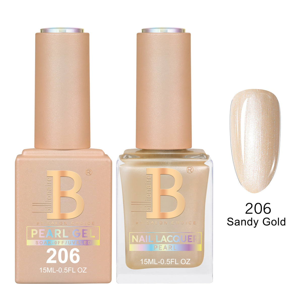 BILLIONAIRE | GEL & LACQUER | IMPERIAL 206 - SANDY GOLD