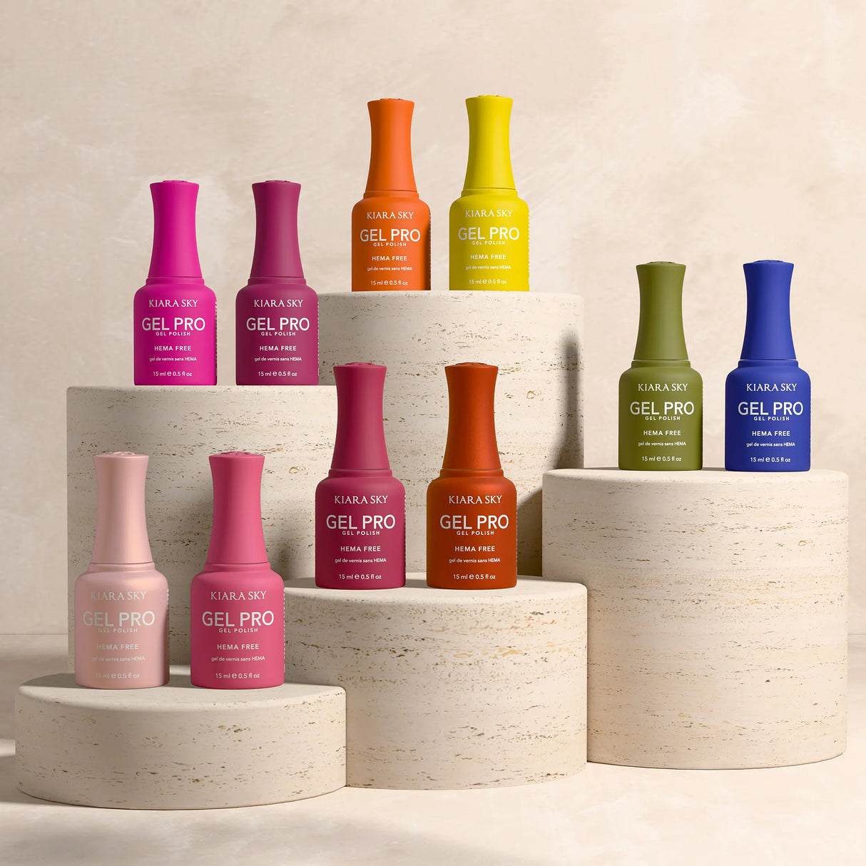 KIARA SKY | GEL PRO HEMA FREE GEL POLISH | CLUB REVIERA COLLECTION | 181-190