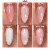 NOT POLISH - THICKIE GEL RUBBER BASE - TG16 BLUSHED - 0.5 OZ