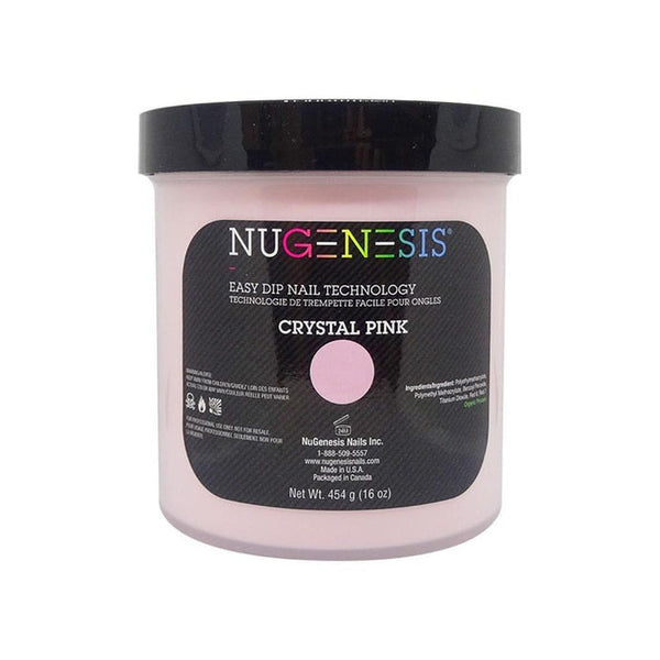 NUGENESIS | DIPPING POWDER - CRYSTAL PINK (16oz) – Lucky Nail Supply
