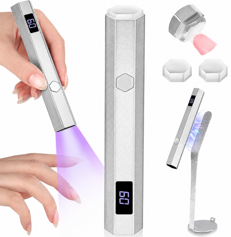 HAND LIGHT | METAL LINE LAMP with 2 Silicon Tip