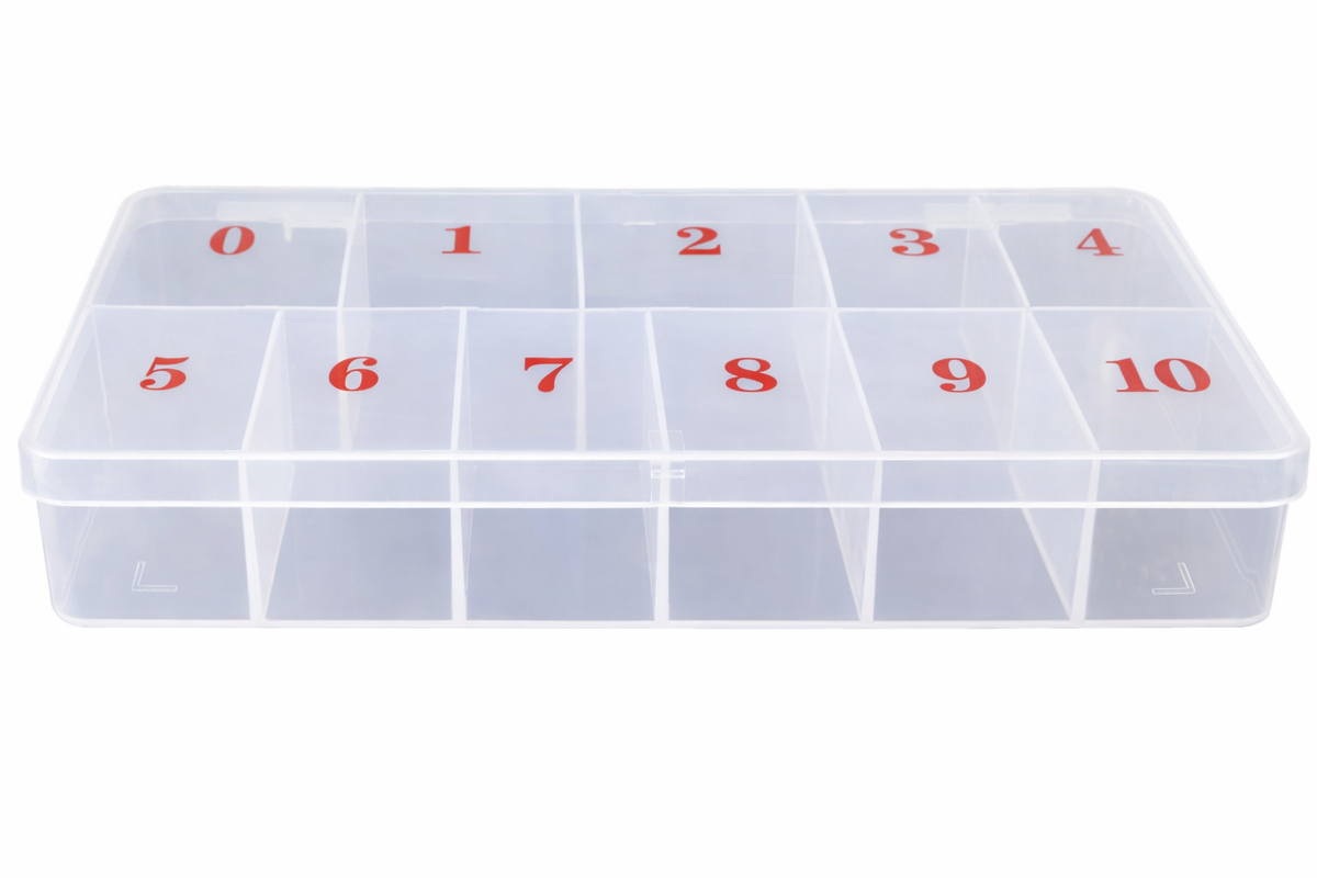 EMPTY NAIL TIP BOX - FROSTED