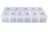 EMPTY NAIL TIP BOX - FROSTED