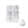 RHINESTONE | BOX OF 6 GRID (FLAT BACK)
