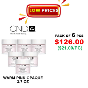 CND - Perfect Color Sculpting Powder - Warm Pink Opaque (3.7 oz) - Pack of 6