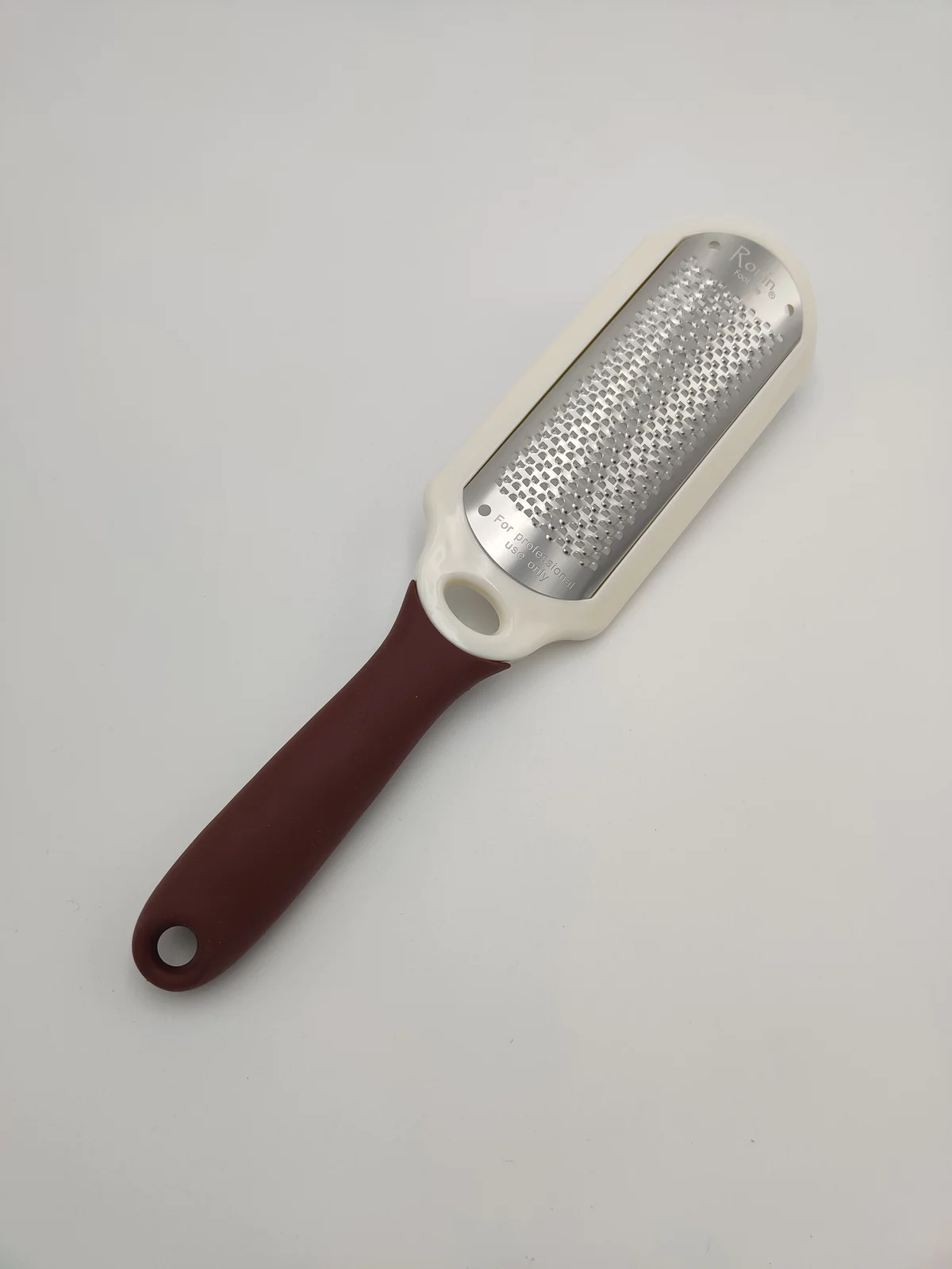 RONIN | PEDICURE FOOT FILE (BIG HOLES) - BROWN/WHITE