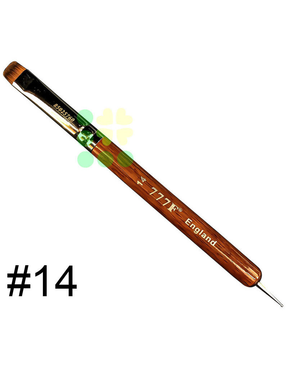 French Brush - 777 - Red Wood with Dotting Tool - Size 14