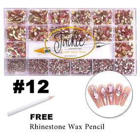 Rhinestone - #12 Light Pink - Box of 20 shapes