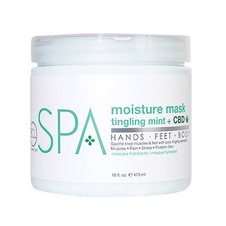 BCL SPA | MOISTURE MASK 16 OZ - TINGLING MINT + CBD