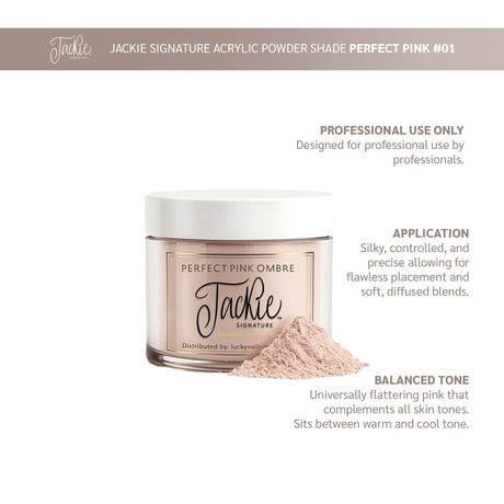 JACKIE SIGNATURE | OMBRE POWDER COLLECTION - #1 PERFECT PINK OMBRE (4 OZ)
