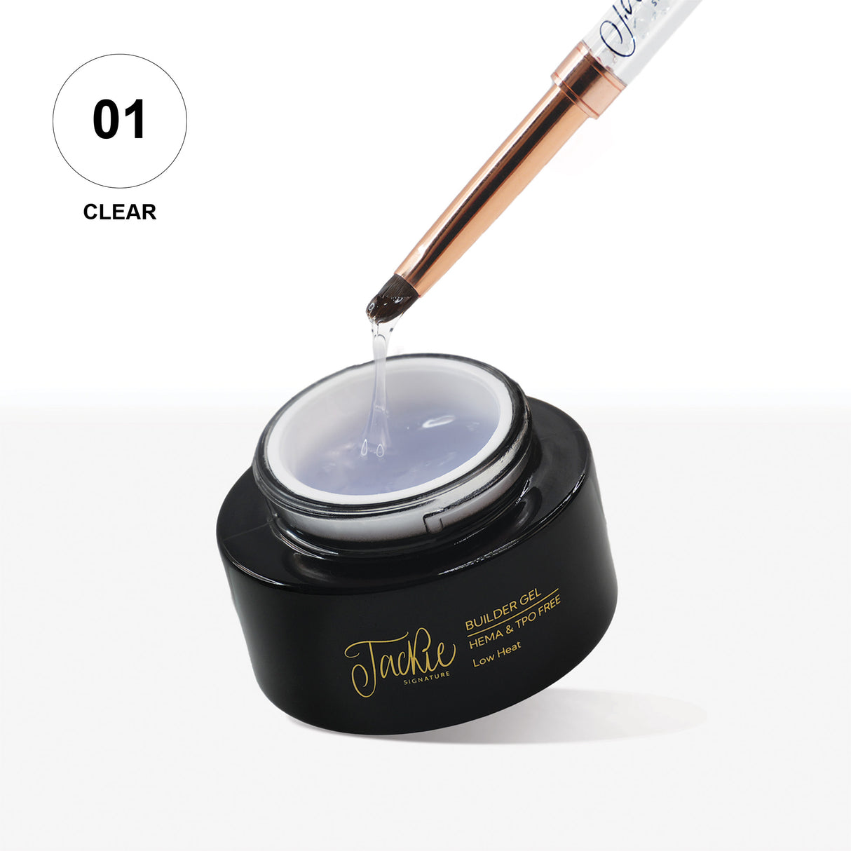 hema tpo free builder gel nail enhancement clear self leveling