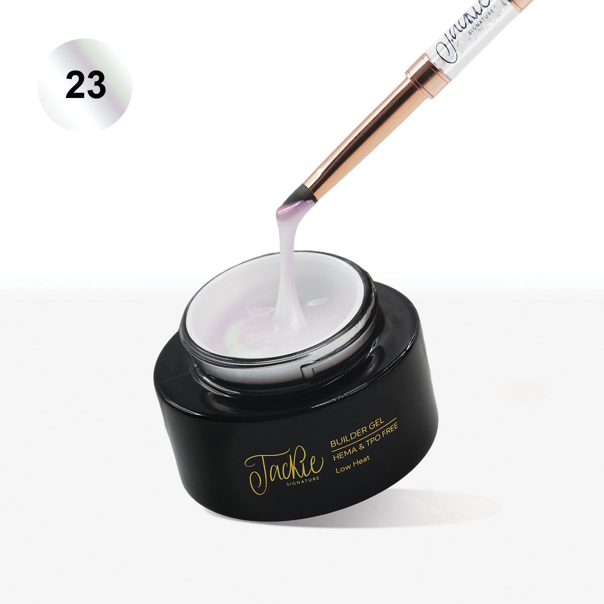 fema tpo free builder gel nail enhancement white pearl holographic