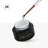 fema tpo free builder gel nail enhancement clear glitter  