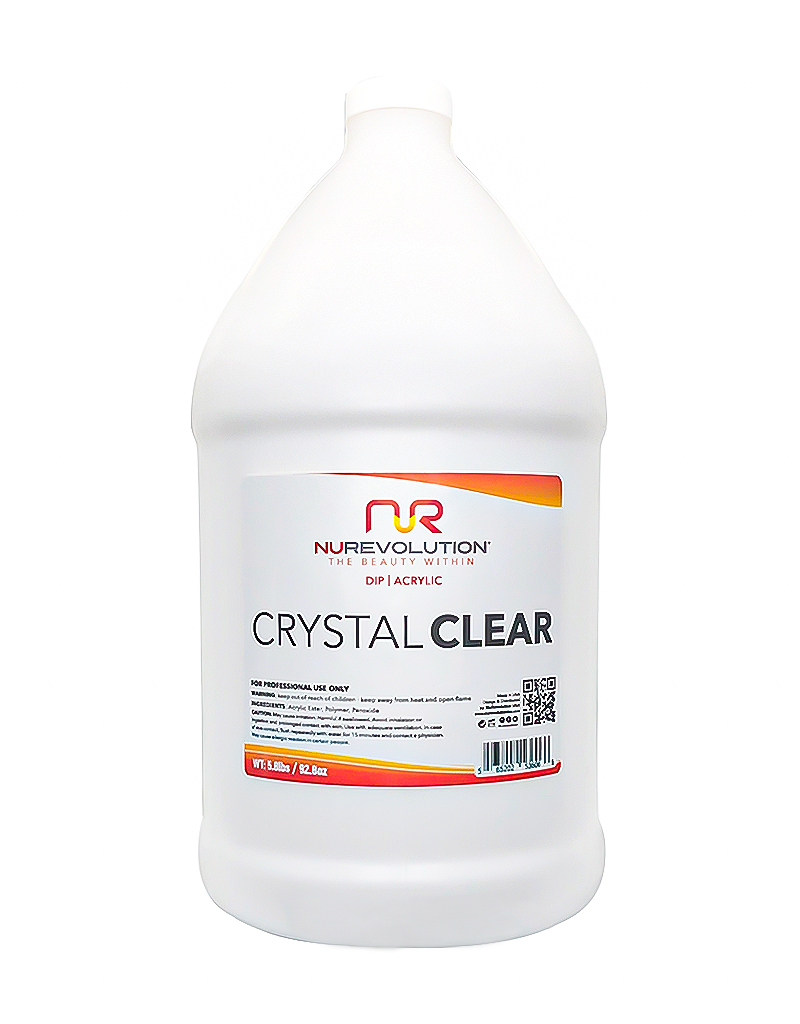 NUREVOLUTION | ACRYLIC & DIP POWDER - CRYSTAL CLEAR - 1GAL