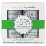 BCL SPA | LEMONGRASS AND GREEN TEA PURIFYING SPA SET – 4-STEP SPA KIT - 16 OZ
