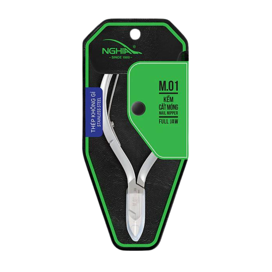KEM NGHIA M.01 | NAIL NIPPER | FULL JAW | STAINLESS STEEL