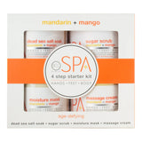 BCL SPA | MANDARIN AND MANGO BRIGHTENING SPA SET – 4-STEP SPA KIT - 16 OZ