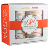 BCL SPA | MANDARIN AND MANGO BRIGHTENING SPA SET – 4-STEP SPA KIT - 16 OZ