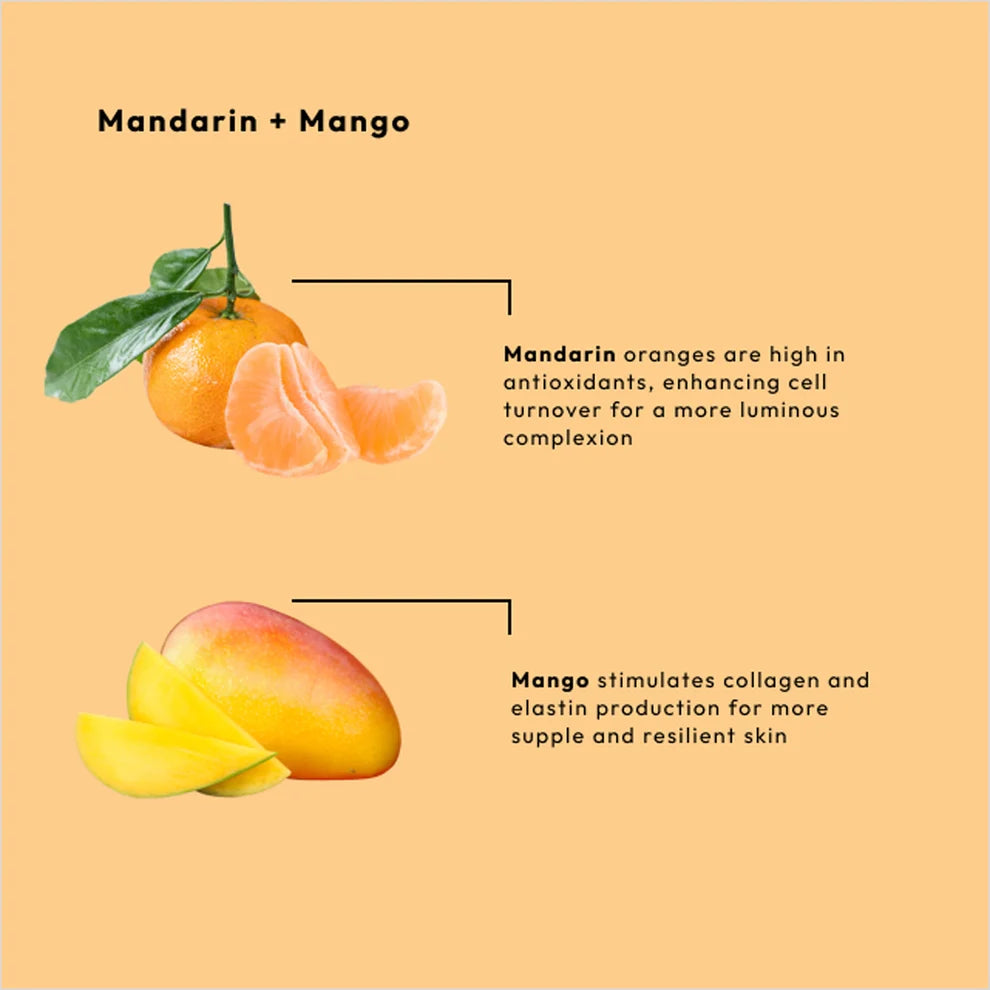 BCL SPA | MANDARIN AND MANGO BRIGHTENING SPA SET – 4-STEP SPA KIT - 16 OZ