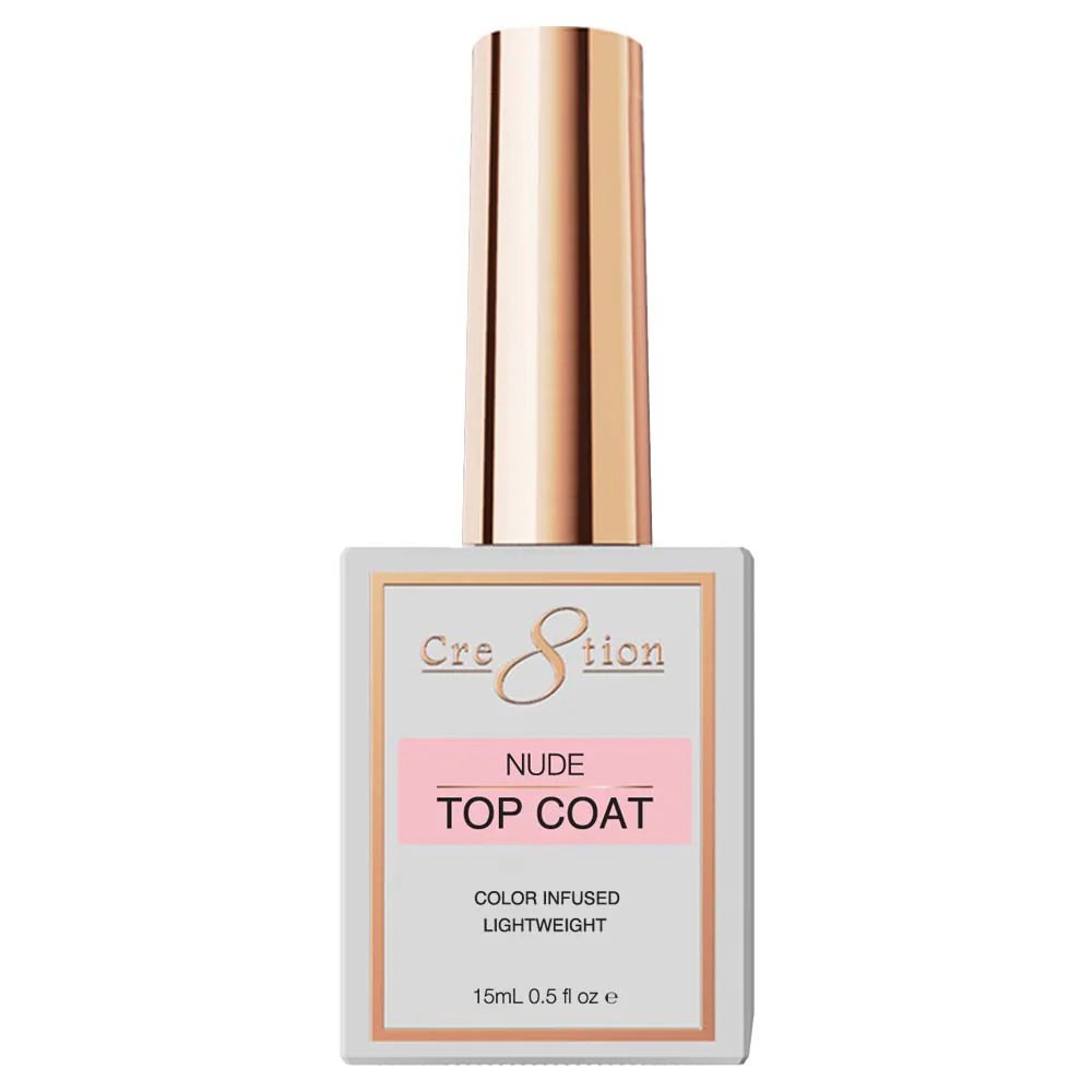 CRE8TION | SOAK OFF GEL | DIAMOND NUDE TOP COAT - 0.5 OZ