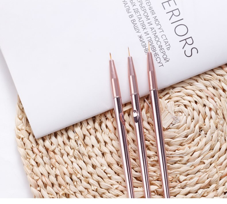 BRUSH SET | LINER ART - ROSE GOLD - 3 PCS