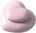 Dappen Dish - Ceramic Heart Shape - Pink