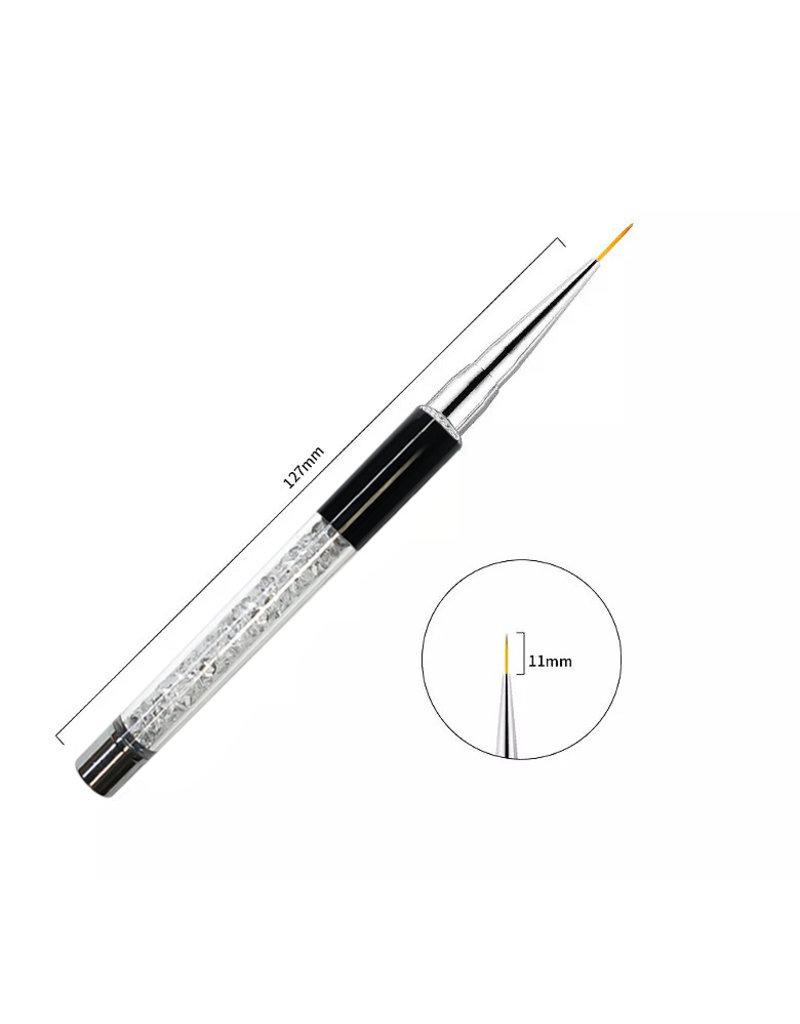 DETAIL NAIL ART BRUSH - 11 mm BLACK