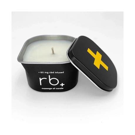 rb+ grapefruit massage candle + 60 mg cbd
