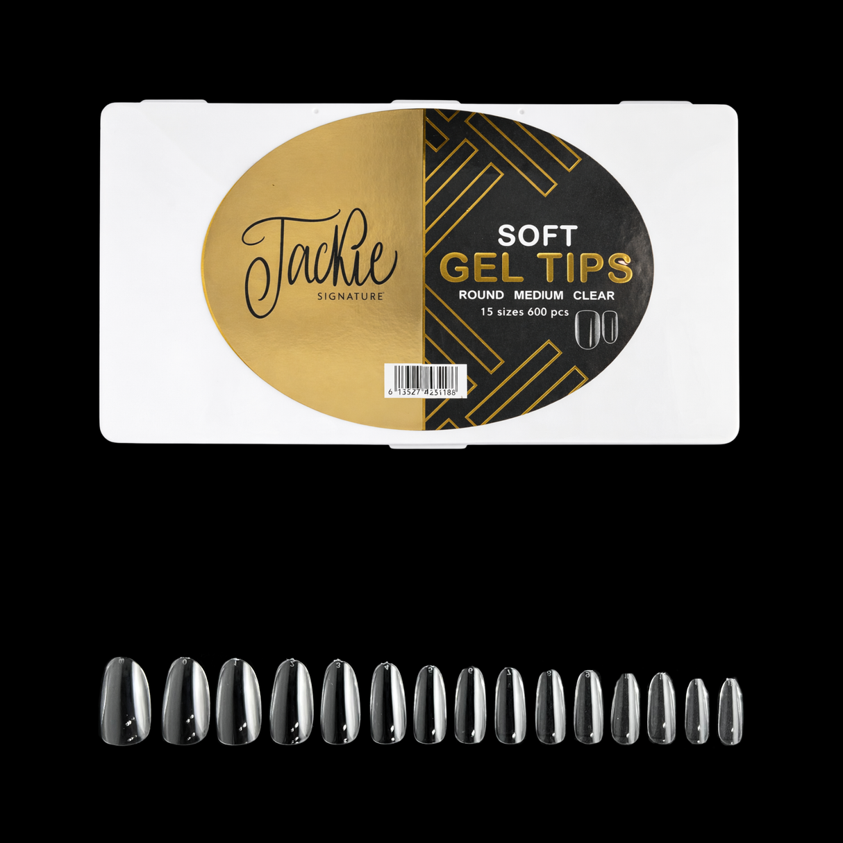 JACKIE SIGNATURE | SOFT GEL TIPS CLEAR | NATURAL