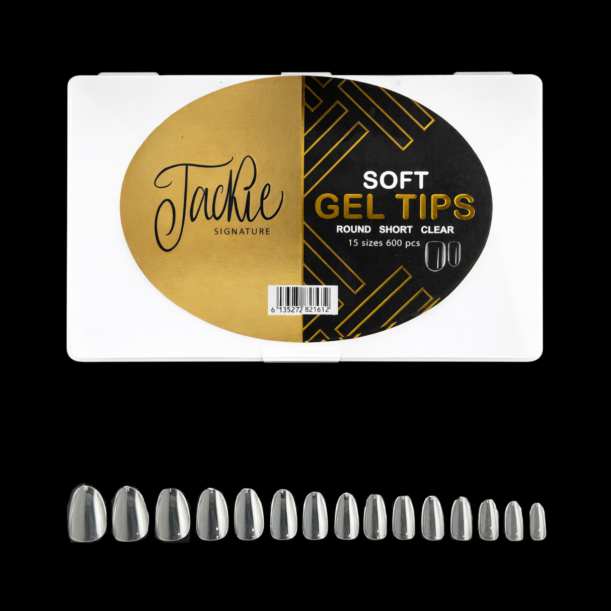 JACKIE SIGNATURE | SOFT GEL TIPS CLEAR | NATURAL