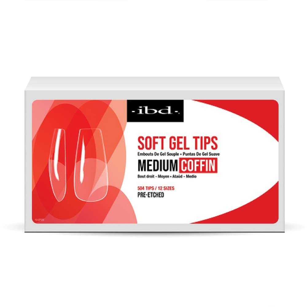 IBD | SOFT GEL MEDIUM COFFIN - 504 TIPS