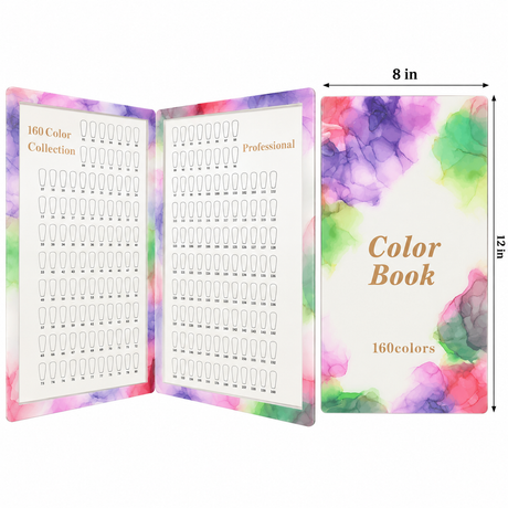 JACKIE SIGNATURE | NAIL POLISH DISPLAY CHART - NAIL ART SAMPLE BOOK FOR NAIL SALON