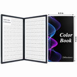JACKIE SIGNATURE | NAIL POLISH DISPLAY CHART - NAIL ART SAMPLE BOOK FOR NAIL SALON
