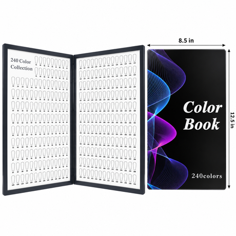JACKIE SIGNATURE | NAIL POLISH DISPLAY CHART - NAIL ART SAMPLE BOOK FOR NAIL SALON