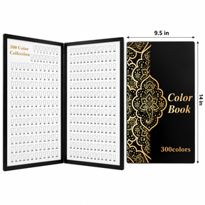 Jackie Signature - Nail Polish Display Chart - Nail Art Sample Book for Nail Salon - 300 Colors
