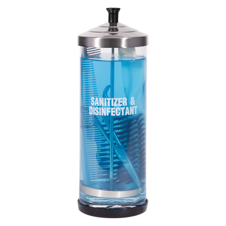 GLASS DISINFECTANT MANICURE JAR (39 OZ)