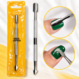 SNP | CUTICLE REMOVER PUSHER  2 HEAD / INOX - For Manicure & Pedicure